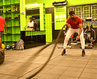 Rope Slams exercise