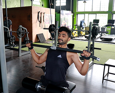Chest press exercises with modern equipments